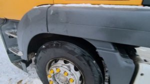 MAN TGS 440. Ждет ремонта, уходит антифриз. Короткое видео.