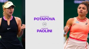 15.08.2024. Анастасия Потапова - Жасмин Паолини. WTA Cincinnati.Anastasia Potapova - Jasmine Paolini