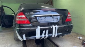 ЗЛОЙ ВЫХЛОП на MERCEDES-BENZ W211 СВОИМИ РУКАМИ