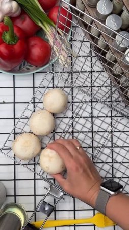 🍄🟫 Шампиньоны с фаршем на мангале
#обеды #ужины #закуски