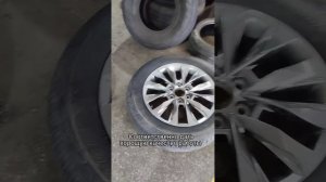 ремонт шины путём вулканизации.