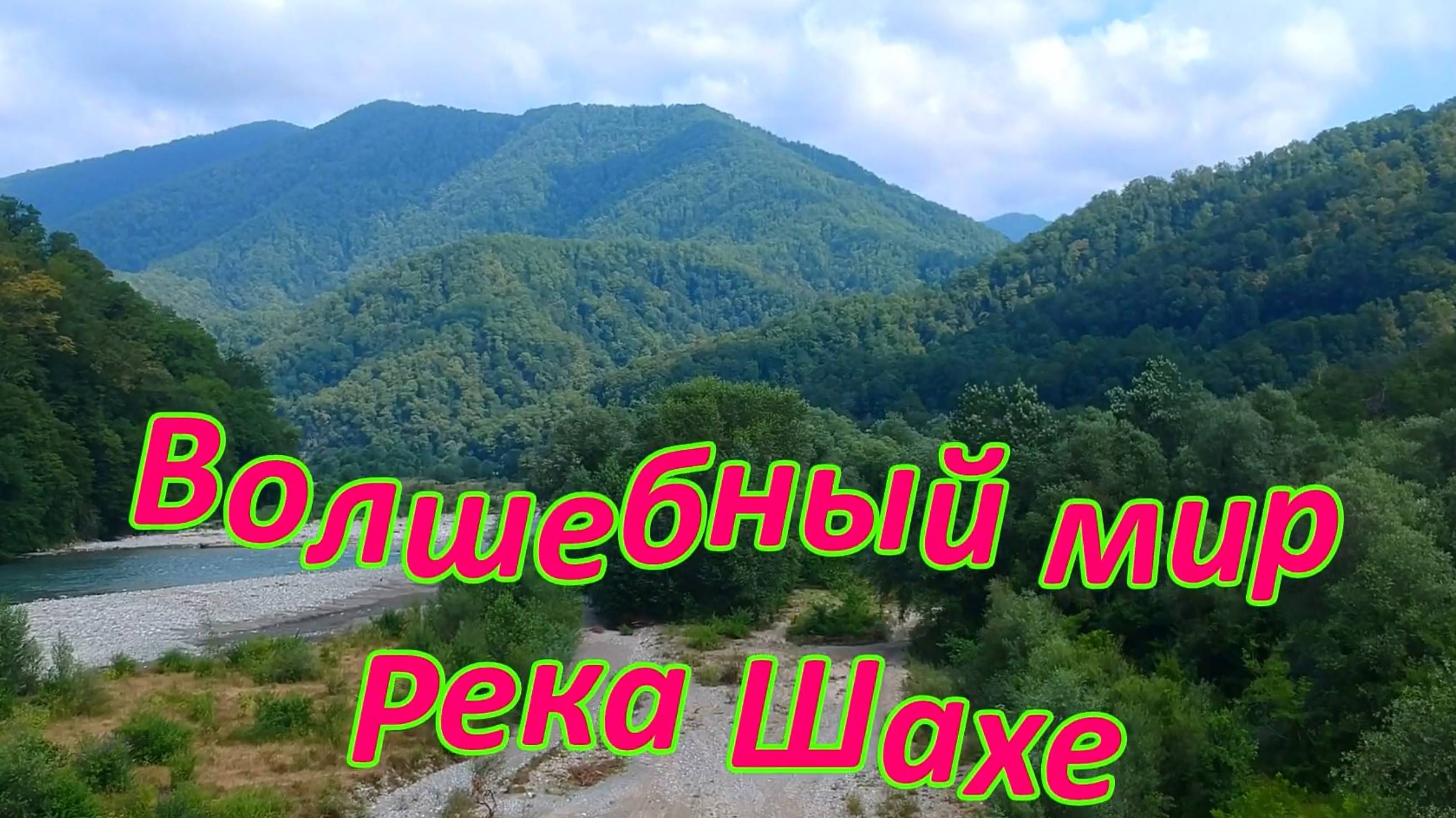 Дикая природа Большого Сочи. Река Шахе.