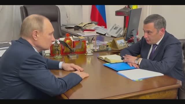 В. Путин встреча с главой Курской области Александром Хинштейном и посетил Курскую АЭС-2, 21 мая