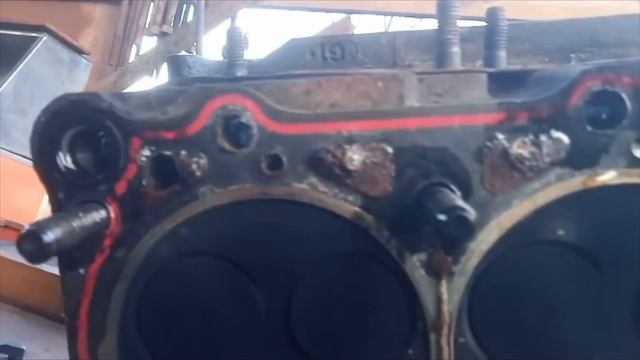 Заміна прокладки ГБЦ в двигуні Mercedes 208D #ремонт смотреть онлайн
