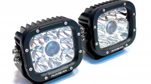 Лазерные фары 50W*2 - Дальнего света, Стёкла (белые, жёлтые) + Защитные крышки, 11000 Lm, GP-8361