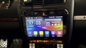 Современная андроид магнитола Порше Кайен. Штатная ма