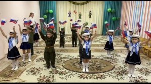 Танец "Наша Армия"/23 февраля🎉🎉🎉/танец/танец с флажк?