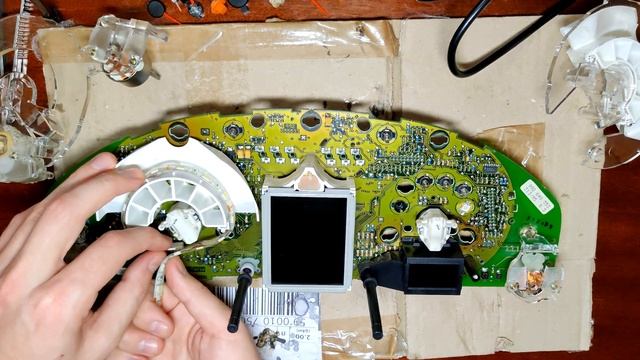 Пересвет панели приборов Audi A4 B5 смотреть онлайн