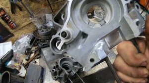 Сборка мотора Yamaha Aerox, как центровать коленвал? Шкивы Ma