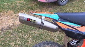 Работа Kayo Evo 140 с кастомным выхлопом