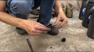 замена масла на Мерседес w 123 с двигателем Ом 617.