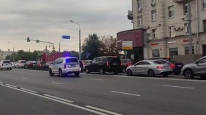 два автомобиля полицейских Tank-500 город Москва