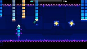 прохожу уровни в геометри Даш собзиро