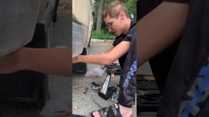 2 часть Замена заднего брызговика на ВАЗ 2107