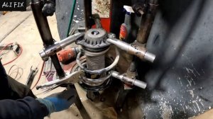 как заменить передний амортизатор ... шевроле малибу 201