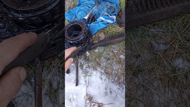 не грамотная сборка ступицы.последствия. смотреть онлайн