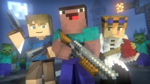 💀 Blocking Dead: Полная Анимация (Minecraft Animation) – Выживание на Hypixel! 🧟♂️