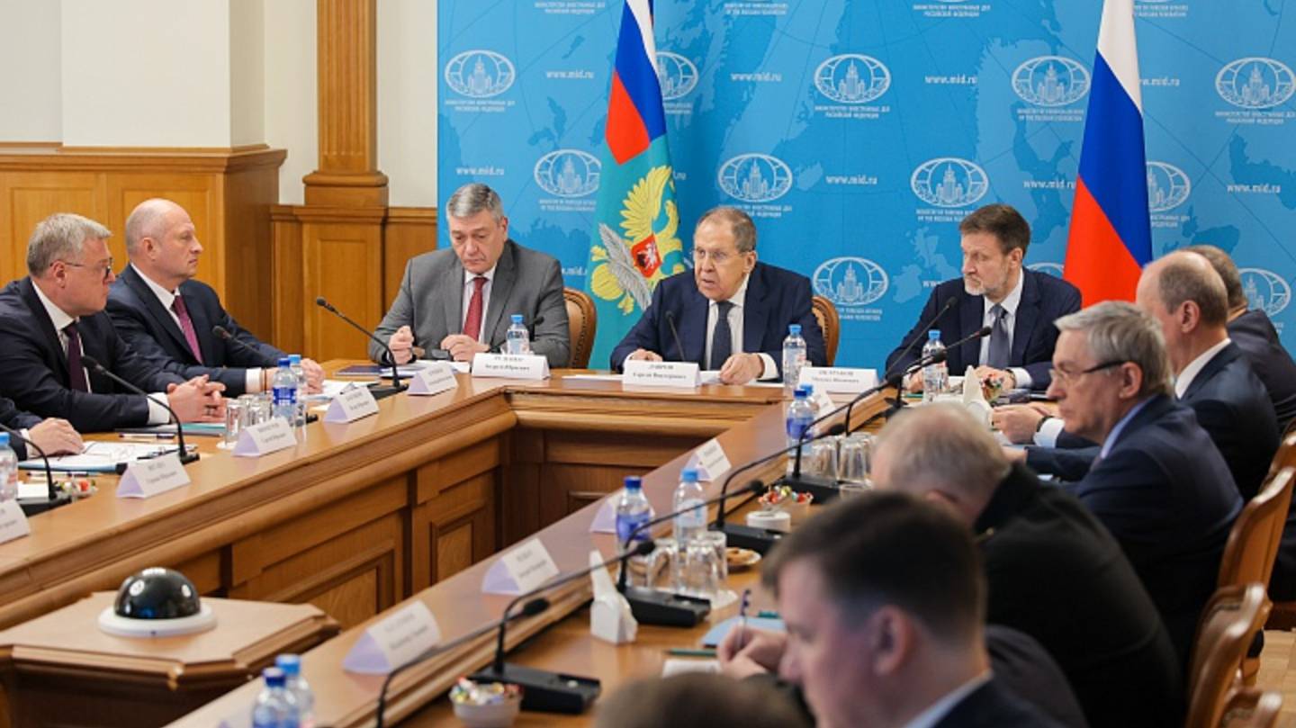 Межведомственная комиссия по прикаспийскому сотрудничеству под председательством С.В.Лаврова 22 мая