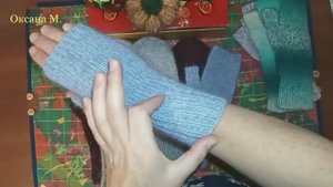 Связала варежки и митенки