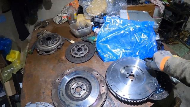 #Нива снял РК, КПП сцепления, маховик смотреть онлайн