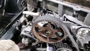 Установка ГРМ на двигателе AMD, AMB, AEB на автомобиле Audi A4,