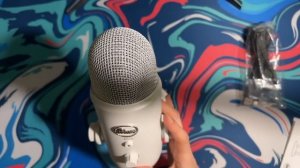 АСМР распаковка BLUE YETI, жвачка АСМР, ASMR chewing gum