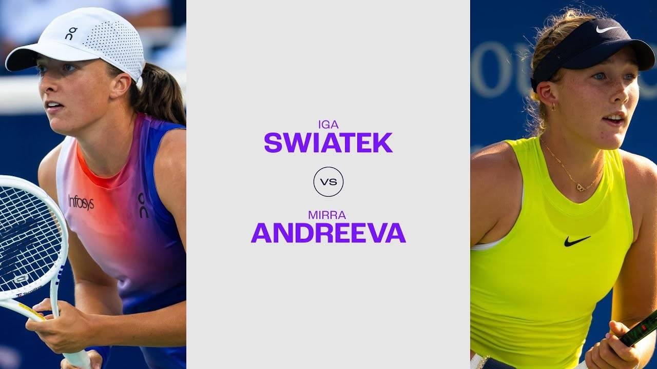 17.08.2024. Ига Швентек - Мирра Андреева. WTA Cincinnati. Iga Swiatek - Mirra Andreeva