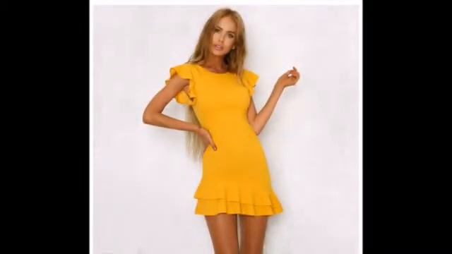 Одежда с AliExpress - Отличное платье с рукавом-бабочкой и ? смотреть онлайн