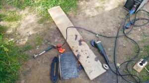 продолжаю делать площадку для лебёдки  под квадрат