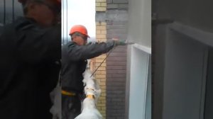 Смешное видео, прикол, "монтажники высотники".