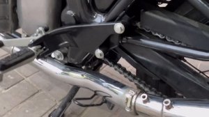 Royal Enfield 650 gt interceptor installing muffler exhaust Red Rooster установка глуш