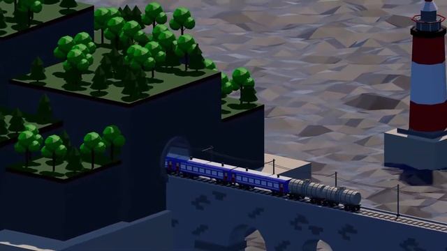 Cinema 4D Мини-курс от Videosmile (результат) - Поезд смотреть онлайн