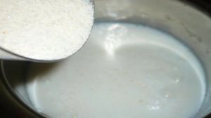 Ванильная манная каша