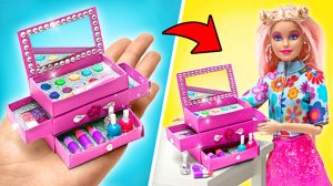 💄Мини-бокс для кукольного макияжа 🌟 Весёлая DIY-поделка