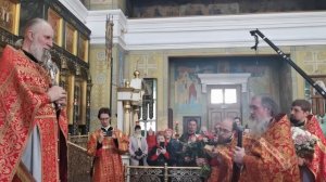 Поздравление прот. Сергия Алексеева с днем тезоименитства митрофорного прот. Николая Малеты