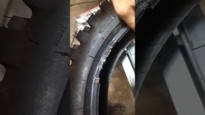 Пробный ремонт корда эндуро резины