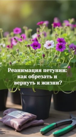Реанимация петунии: как обрезать и вернуть к жизни #петуния #петунии