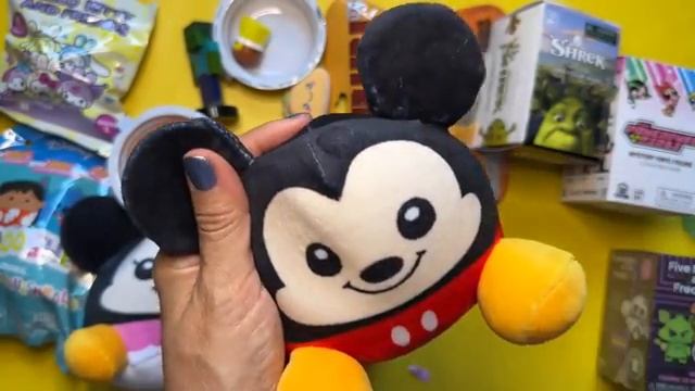 Распаковка игрушек Микки и Минни Блю Ститч, игрушка-сюрприз