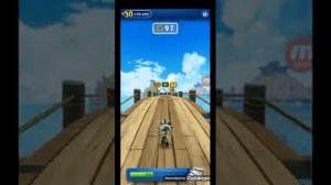 победил босса эггмана за селевера в sonic Dash