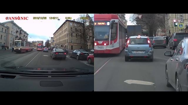 CANSONIC Z1 ZOOM GPS пример видео авторегистратора смотреть онлайн