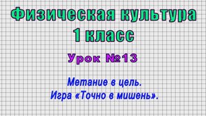 Физическая культура 1 класс (Урок№13 - Метание в цель. Игра «Точно в мишень».)