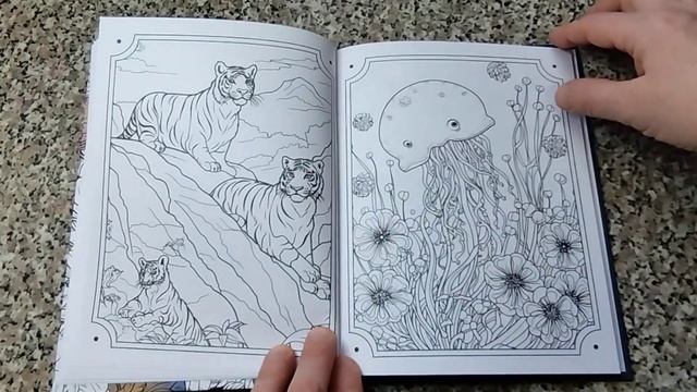 Животные и растения. Раскраска антистресс 48 ил. Обзор! смотреть онлайн