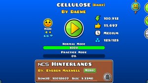 Cellulose by Daewe geometry Dash level 100%