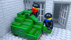 Лего-Мультфильм для детей: Большое ограбление банка часть2 из конструктора Лего! Лего Мультик онлайн