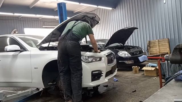 Infiniti Q50 VR30DDTT как отремонтировать турбины. Демонтаж дви смотреть онлайн