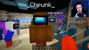 Смешные моменты с Эдисоном в амонг ас в майнкрафте //очко Эда и Чпуньк //нарезка