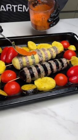 🍢 Шашлык из баклажанов и картофеля
#обеды #ужины #горячее