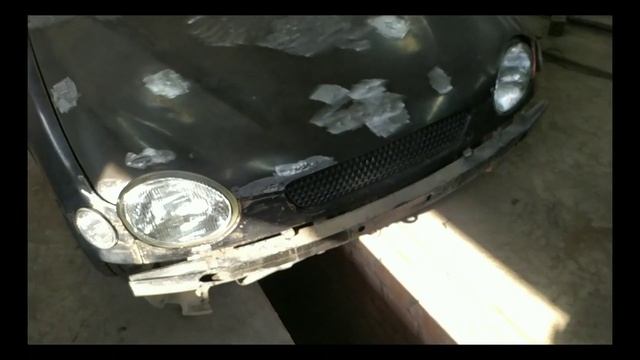 Капот,крыло и морда исправлены и готовы под шпатлёвку. смотреть онлайн