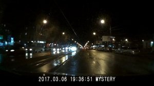 Видеорегистратор Mystery MDR-805HD - ночная съёмка
