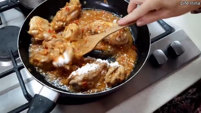 Жаркое с курятины и картофеля. Быстро и вкусно. смотреть онлайн